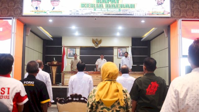 Rakerda KONI, Wali Kota Parepare Pesankan Tingkatkan Kualitas Program Demi Majukan Olahraga