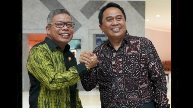 Ket : Wali Kota Parepare, Taufan Pawe bersama Kepala Puslatbang LAN RI Makassar, Andi Taufik (Humas Pemkot Parepare)