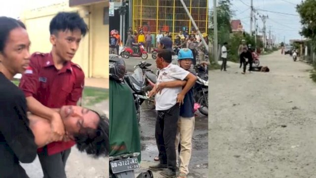 Korban luka akibat demo ricuh di Bulukumba, salah satunya merupakan kasat Intel Polres Bulukumba. (Ist)