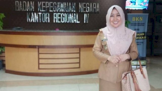 Ket : Kepala BKPSDMD Parepare, Adriani Idrus (Istumewa)