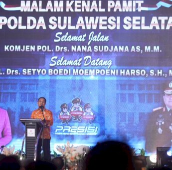 Hadiri Malam Kenal Pamit Kapolda Sulsel, Andi Sudirman: Bangun Sinergi Wujudkan Kamtibmas yang Aman
