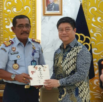 Kakanwil Kemenkumham Sulsel Terima Kunjungan Konsuler Jepang