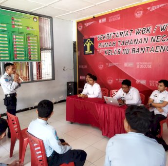 Kanwil Kemenkumham Sulsel Dampingi Pembangunan ZI di Seluruh UPT