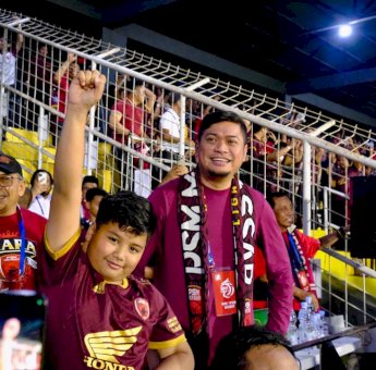 Bupati Gowa Hadir Langsung Nonton Laga Terakhir PSM di Parepare