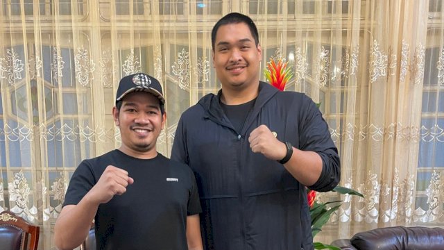 Ketua Umum Badko HMI Sulselbar Andi Ikram Rifqi, saat menemui Menpora RI Dito Ariotedjo, di Makassar, Senin (17/04/2023) dini hari. (Istimewa)