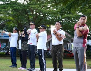 Pemkab Gowa Bangun Kekompakan Bersama Forkopimda Dengan Olahraga Bersama