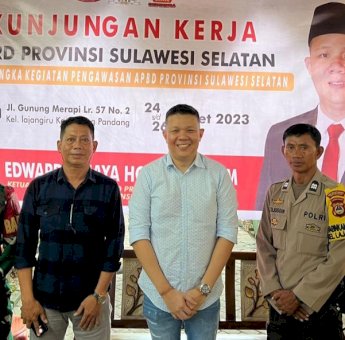 Kunker di Kelurahan Lajangiru, Edward Horas Lakukan Pengawasan Penyelenggaraan APBD Sulsel