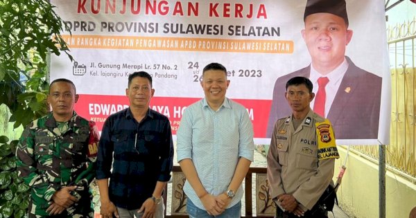 Kunker di Kelurahan Lajangiru, Edward Horas Lakukan Pengawasan Penyelenggaraan APBD Sulsel