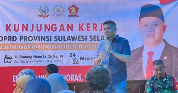 Temui Warga Pisang Selatan, Edward Horas Serap Aspirasi Soal Pelaksanaan APBD Sulsel