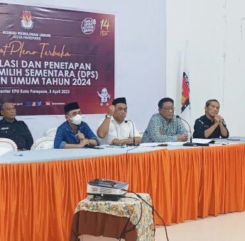 Rekapitulasi Daftar Pemilih Sementara KPU Kota Parepare
