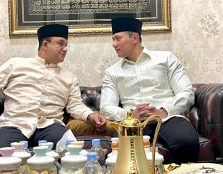 Penuh Keakraban, Anies Baswedan Silaturahmi ke Rumah AHY