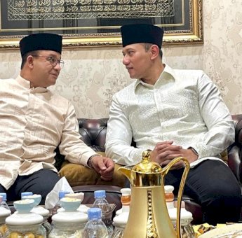 Penuh Keakraban, Anies Baswedan Silaturahmi ke Rumah AHY