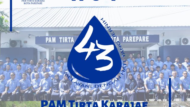 Ulang Tahun ke-43, PAM Tirta Karajae Parepare Tetap Komitmen Beri Pelayanan Prima