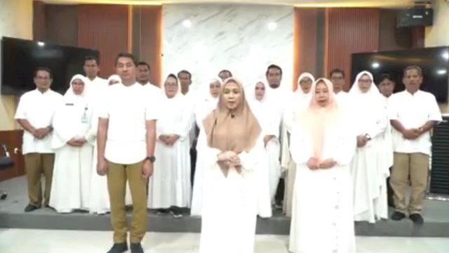 Ket : Segenap Direksi, jajaran Manajemen dan seluruh karyawan Rumah Sakit Umum Daerah (RSUD) Andi Makkasau Kota Parepare
