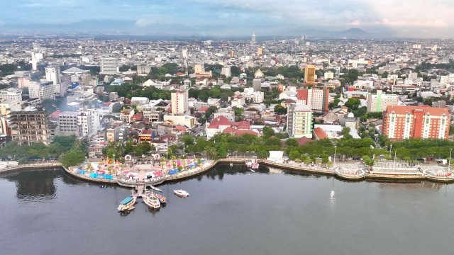 Pemandangan Kota Makassar dari atas udara. (Foto: Istimewa)