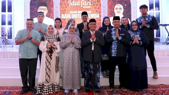 Suasana lebaran di kediaman Wali Kota Makassar, Moh Ramdhan Pomanto di Jalan Amirullah, Sabtu (22/4/2023). (Foto: Istimewa)