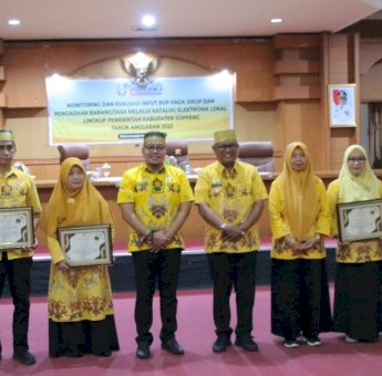 Bagian Barjas Soppeng Lakukan Monev Input RUP Melalui Katalog Elektronik Lokal