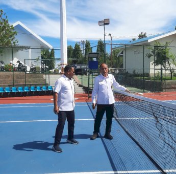 Ubah Lahan Kosong Jadi Lapangan Tenis, Direksi PAM Tirta Karajae Parepare Dapat Apresiasi dari Pelti