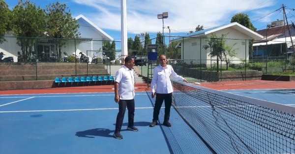 Ubah Lahan Kosong Jadi Lapangan Tenis, Direksi PAM Tirta Karajae Parepare Dapat Apresiasi dari Pelti