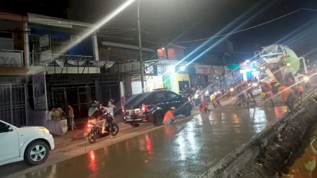 Tahap Pengerjaan, Jalan Antang Dilakukan Pengalihan Jalur Lalu Lintas