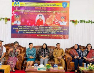 Di Timor Tengah Utara, Menteri PPPA Ingatan Pencehgaan Tindak Pidana Perdagangan Orang