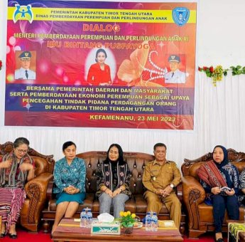 Di Timor Tengah Utara, Menteri PPPA Ingatan Pencehgaan Tindak Pidana Perdagangan Orang