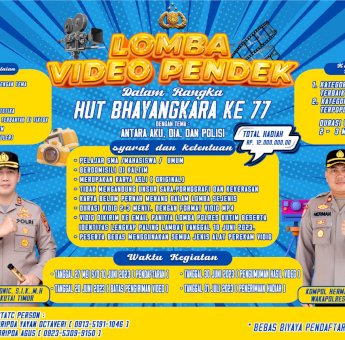 HUT Bhayangkara ke-77, Polres Kutim Gelar Lomba Video Pendek