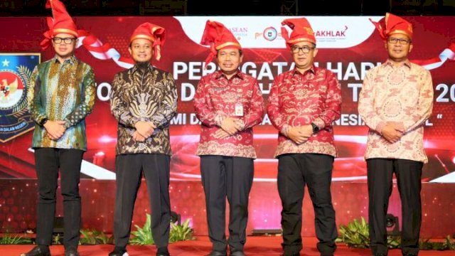 Suasana launching aplikasi SILPPD 1.2 Kemendagri pada peringatan Hari Otonomi Daerah Ke-XXVII di Hotel Four Points by Sheraton Makassar, Sabtu (29/4/2023). (Foto: Istimewa)