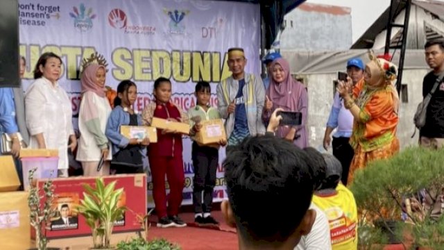 Ketua DPRD Makassar,&nbsp;Rudianto Lallo&nbsp;menghadiri peringatan hari kusta se-dunia di Kompleks Penderita Kusta Jongaya, Makassar, Minggu (29/1/2023). (Foto: Istimewa)