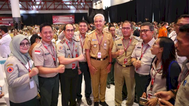 Wali Kota Makassar, Moh Ramdhan Pomanto mengikuti Rapat Koordinasi Nasional (Rakornas) Penanggulangan Bencana 2023, di Jakarta International Expo, Kamis (2/3/2023). (Foto: Istimewa)