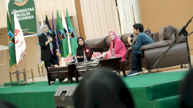 Kegiatan talkshow dalam festival kewirausahaan 2023 yang digelar Universitas Muslim Indonesia (UMI). (Foto: Istimewa)