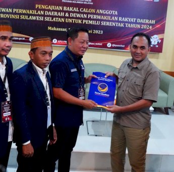 Target 20 Kursi, NasDem Sulsel Daftarkan 85 Bacaleg ke KPU