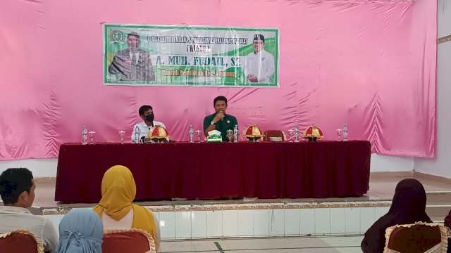 Ket : Legislator PKB Parepare, Andi Muh Fudail saat menjaring aspirasi warga Soreang (Foto : Mulyadi Ma'ruf/ Republiknews.co.id)