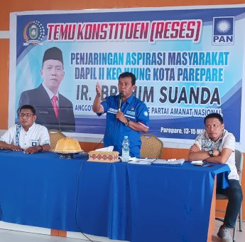 Temu Konstituen, Ketua Komisi III DPRD Parepare Ibrahim Suanda : Reses Ajang Silaturahmi dan Menerima Aduan Warga