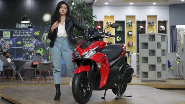 Salah satu tipe sepeda motor Yamaha yang dipamerkan PT Suracojaya Abadimotor (SJAM) belum lama ini. (Foto: Istimewa)