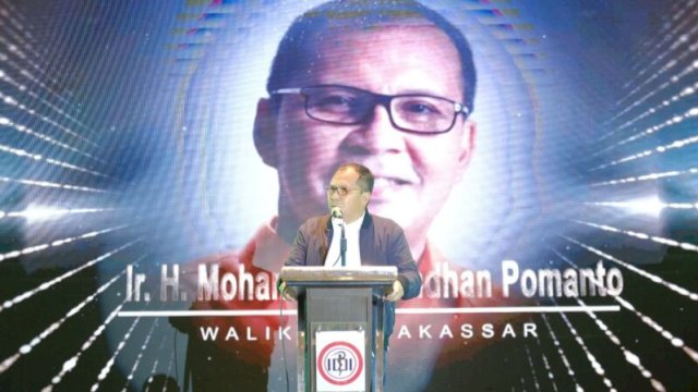 Wali Kota Makassar, Moh Ramdhan Pomanto menghadiri Pelantikan dan Rapat Kerja Pengurus Ikatan Dokter Indonesia (IDI) Makassar Periode 2023-2026 di Hotel The Rinra, Makassar, Minggu (12/3/2023). (Foto: Istimewa)