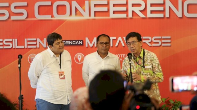 Wali Kota Makassar, Moh Ramdhan Pomanto saat hadir dalam Rakorsus Pemkot Makassar Tahun 2023 di Hotel Four Point Sheraton, Selasa (14/3/2023). (Foto: Istimewa)