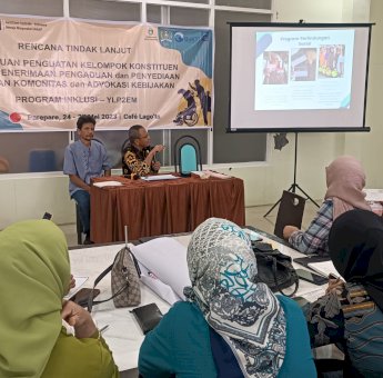 Gelar Rencana Tindak Lanjut, Program INKLUSI – YLP2EM Perkuat Kelompok Konstituen