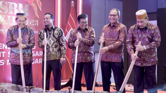 Wali Kota Makassar, Moh Ramdhan Pomanto menghadiri acara PSBM yang berlangsung di Hotel Four Points by Sheraton, Minggu (30/4/2023). (Foto: Istimewa)