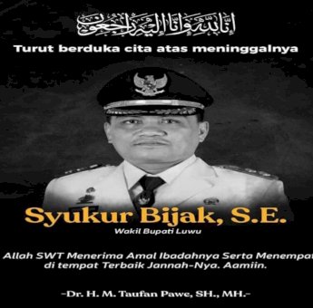 Wali Kota Parepare Taufan Pawe Sampaikan Duka Cita untuk Wakil Bupati Luwu Syukur Bijak