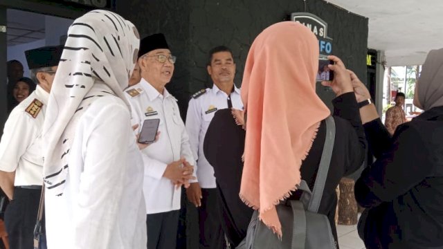 Ket : Wawali Pangerang Rahim usai mengikuti seleksi wawancara secara daring penilaian Lomba Kampung Keluarga Berkualitas (KB) tingkat nasional (Istimewa)
