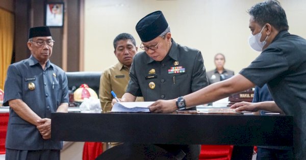 DPRD-Pemkot Tandatangani Rekomendasi atas LKPj Wali Kota Parepare Tahun Anggaran 2022