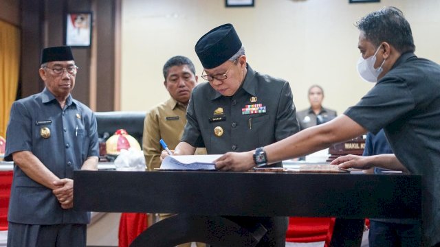 DPRD-Pemkot Tandatangani Rekomendasi atas LKPj Wali Kota Parepare Tahun Anggaran 2022