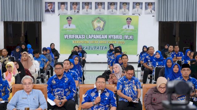 Pemerintah Kabupaten Gowa berhasil masuk dalam tahapan penilaian Kabupaten Layak Anak (KLA) tahap verifikasi lapangan yang dilakukan Tim Verifikasi Nasional KLA. (Dok. Humas Gowa)