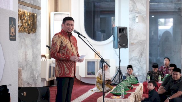 Bupati Gowa Adnan Purichta Ichsan saat hadir pada pembukaan MTQ Al-Istiqomah Regional 1 Sulawesi, di Masjid Al-Istiqamah Perumahan Citraland Celebes, Jalan Tun Abdul Razak Kabupaten Gowa, Kamis, (15/06/2023). (Dok. Humas Gowa)