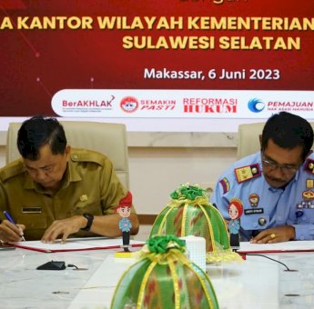 Kemenkumham Sulsel Terima Bantuan Rp1 Miliar untuk Pembangunan Kantor Baru dari Pemprov Sulsel