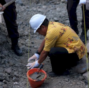 Peletakan Batu Pertama Pembangunan Mako Polres Soppeng