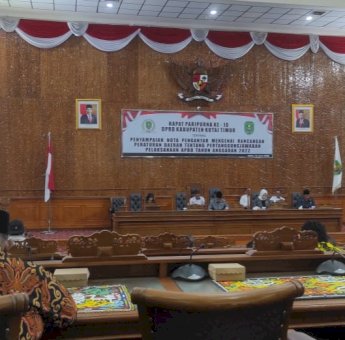 Pemkab Kutim Sampaikan Laporan Arus Kas Kutim Tahu Anggaran 2022 Dalam Rapat Paripurna