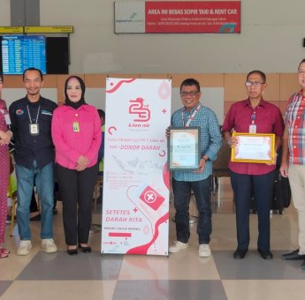 HUT ke-23, Lion Air Makassar Kerjasama PMI Gelar Donor Darah, Segini Jumlah Darah Dikumpulkan