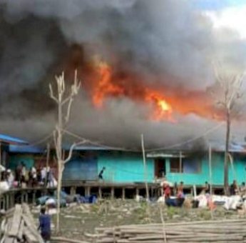 Ratusan Rumah Kios di Distrik Ilwayab Merauke Ludes Terbakar